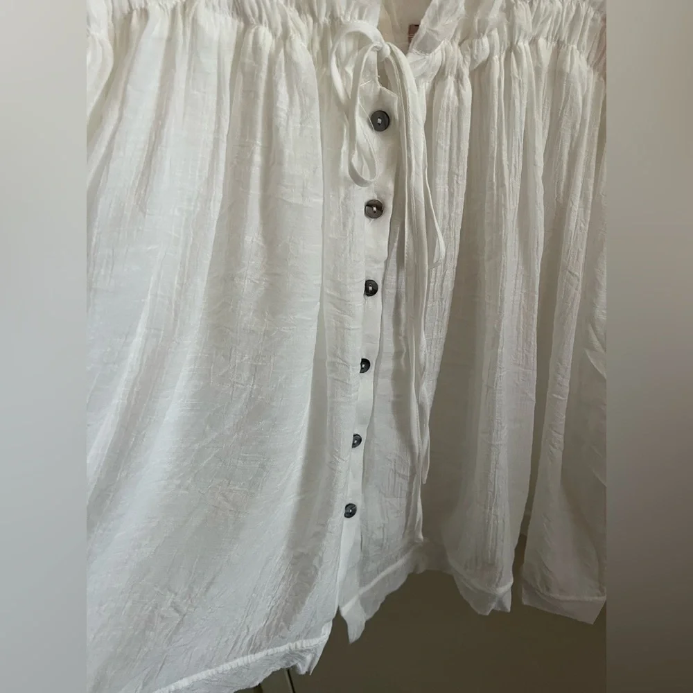 Jardin White Button-Down Dress - Picture 8 of 15